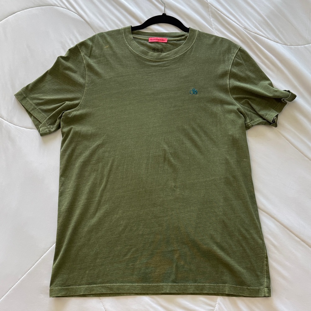 Scotch & Soda Olive Green Short Sleeve Tee